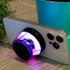 クロスボーダー磁気bluetoothオーディオポータブルledライトワイヤレススピーカーrgb bluetoothスピーカー重サブウーファ卸売り