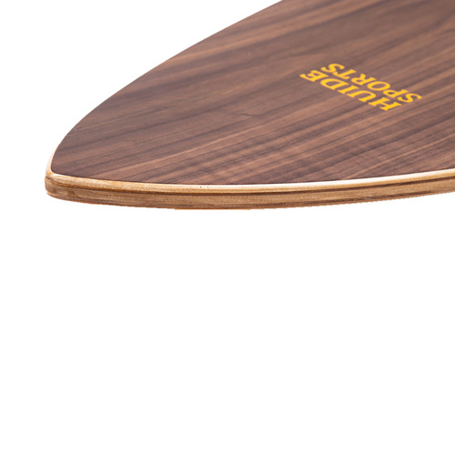 New North American Walnut Bark Fish-Shaped Balance Board Wooden Fitness Board Ski Yoga Training Balance Board Curved Board