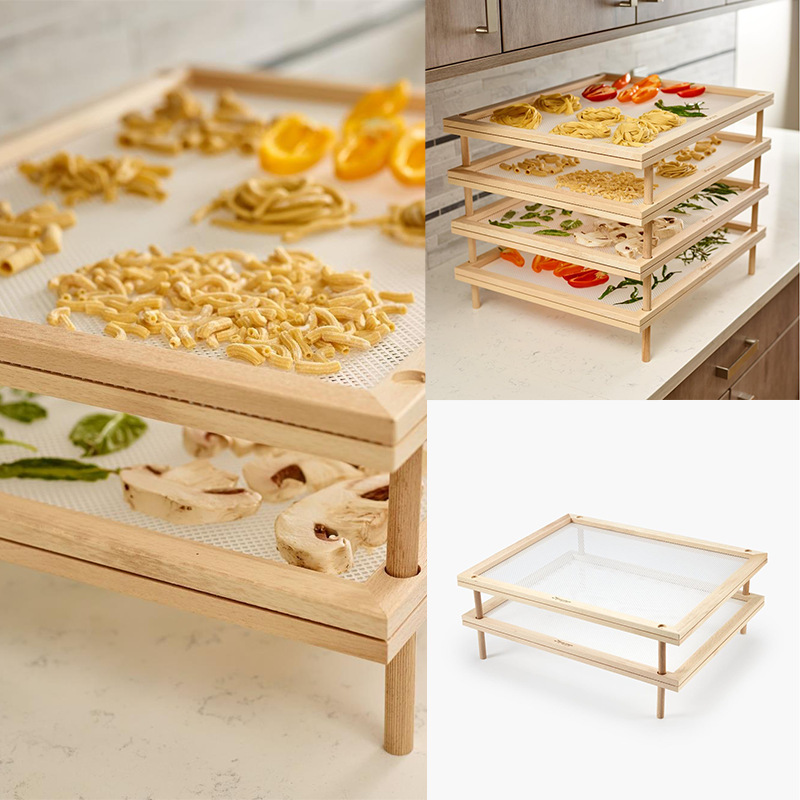 Cross-Border Rectangular Pasta Vanilla Drying Rack Drying Tool Kitchen Household Daily Necessities Wooden Drying Rack Cross-Border Rectangular Pasta Vanilla Drying Rack Drying Tool Kitchen Household Daily Necessities Wooden Drying Rack
