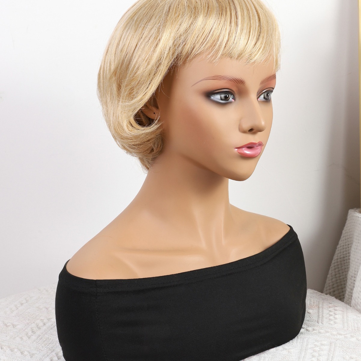 Fibra química al por mayor bob cabello pelucón mecánico pelucón cubierta de pelo