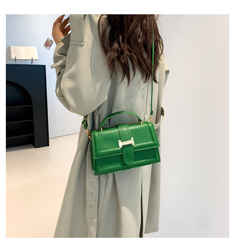 Small square bag women's bag 2024 new high-end bag crossbody bag decorative bag Hong Kong belt shoulder handbag_voghion.com