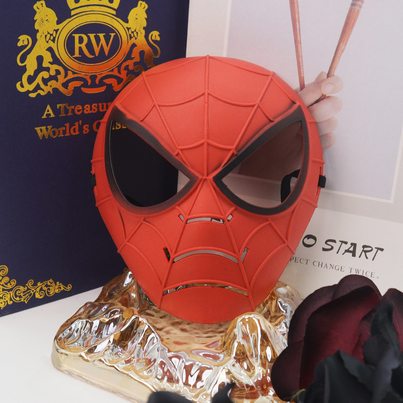 Máscaras temáticas de películas de Marvel máscaras de dibujos animados para niños en forma de V Iron Man Spiderman máscara Hulk