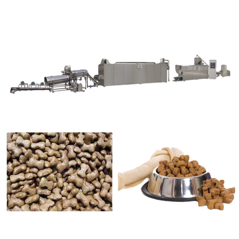 营养夹心狗粮猫粮饲料加工设备 鲜牛肉宠物食品生产线