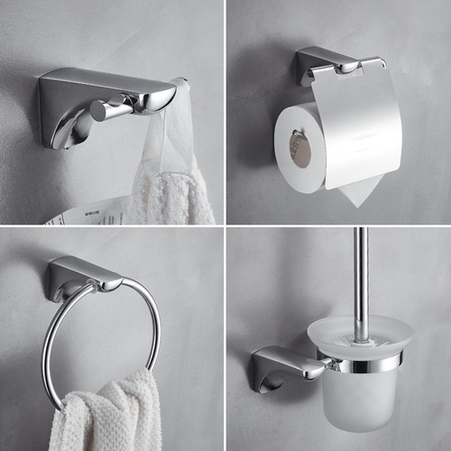 Stainless steel towel rack set bathroom towel bar hotel engineering bath towel rack bathroom cool towel holder hooks