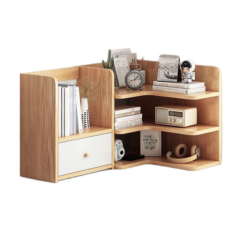 Estantería de escritorio Estante de escritorio para estudiantes Estante de almacenamiento Armario de almacenamiento de cosméticos Estante de escritorio Estante de trabajo Estante de trabajo Estante de libros de esquina