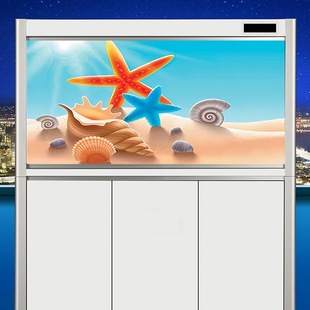 Fish Tank Background Paper High-Definition Stereo Wallpaper Aquarium Mural Landscaping Decoration 3D Undersea Sticker Electrostatic Self-Adhesive