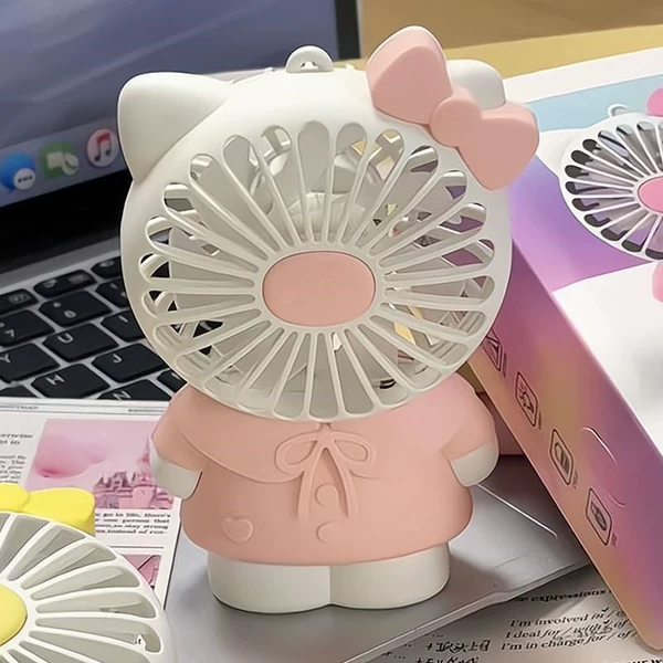 Pink KT cat fan