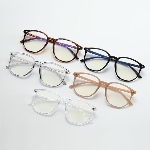 Factory Anti-blue light glasses large frame non-prescription glasses Xiaohongshu bare face glasses frame  new oval glasses frame