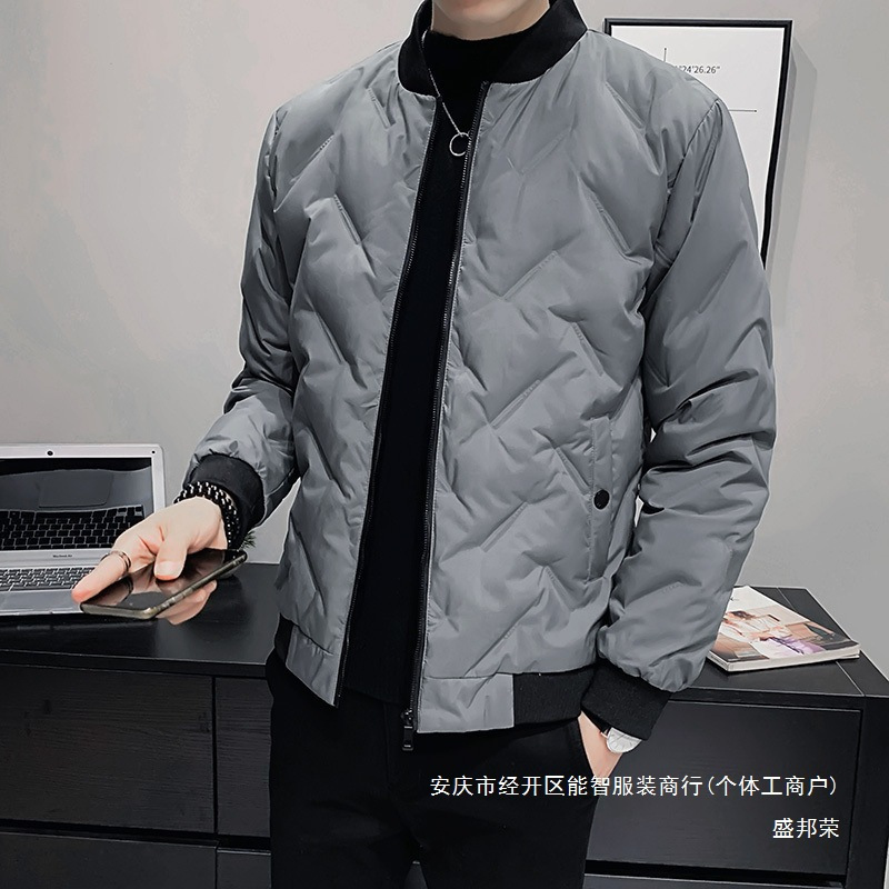재킷 코트 재고 남자 다운 재킷 새로운 따뜻한 STALL DOWN CREWNECK WINTER 카키