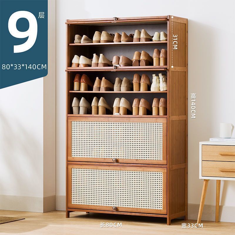 Fábrica directa puerta doméstica almacenamiento interior de gran capacidad ahorrar espacio gabinete de zapatos simple a prueba de polvo dormitorio de alquiler de vivienda