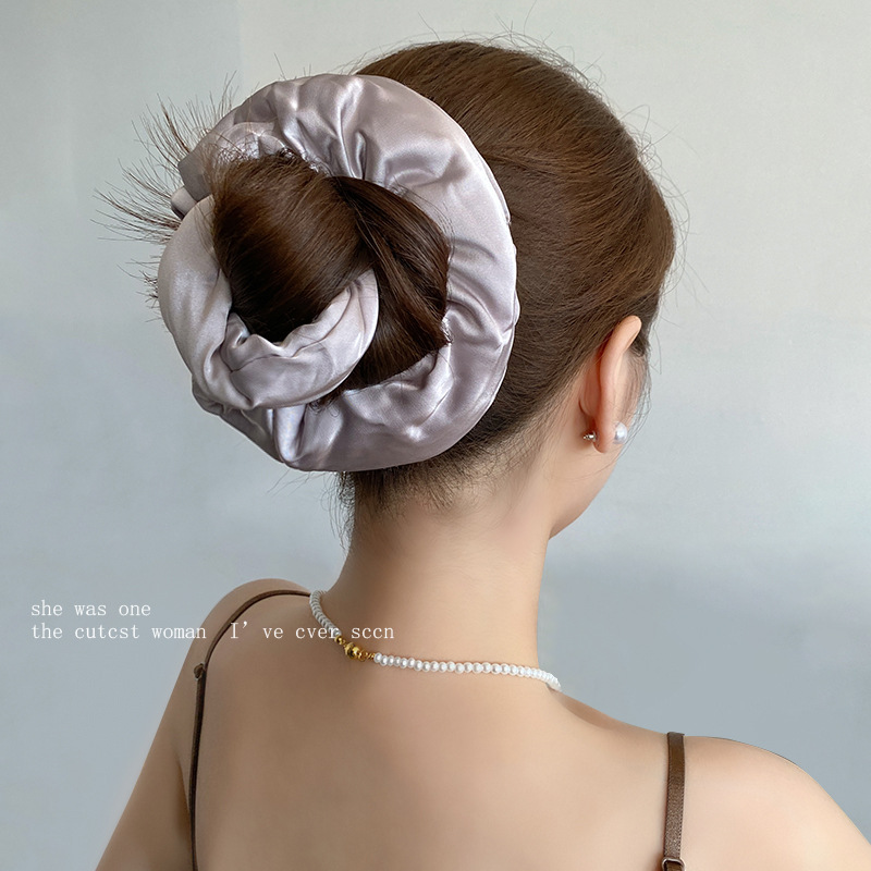 Dormiendo almohada collar de cabello para mujeres 2025 nueva seda