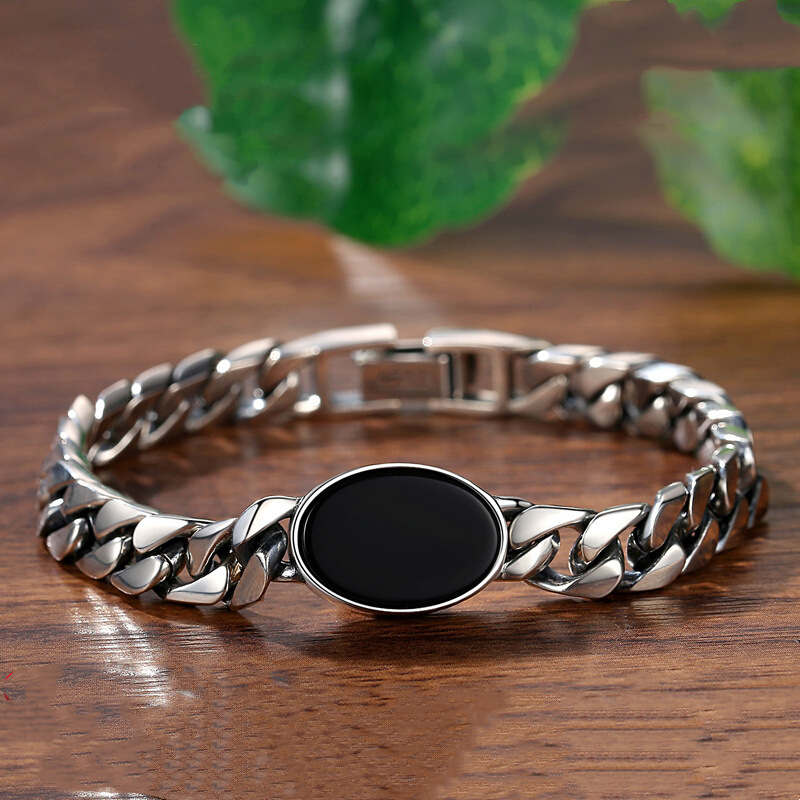 Herren Panzerarmband Aus Edelstahl Wasserfest Und Langlebig_voghion.com