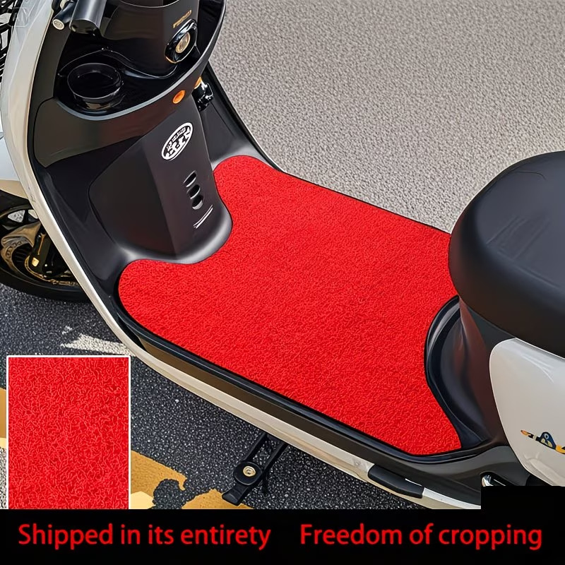 Electric Vehicle Foot Mat Dust Removal All-Season Universal Type Wire Loop Cut Electric Scooter Pedal Mat Thickened Electric Motorcycle Mat Foreign Trade Wholesale