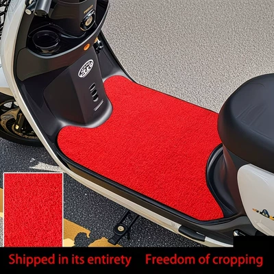 Electric Vehicle Foot Mat Dust Removal All-Season Universal Type Wire Loop Cut Electric Scooter Pedal Mat Thickened Electric Motorcycle Mat Foreign Trade Wholesale (Avtomobil döşəmə paspasları) - zx-solid-color-electric-car-mat-01-3060-cut-the-wire-loop-by-yourself