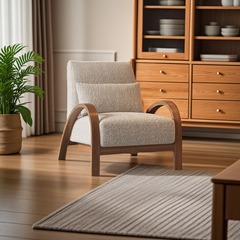 北欧のシンプルな小戸型の軽豪華な客間の寝室のソファーの椅子はひっそりとしています。