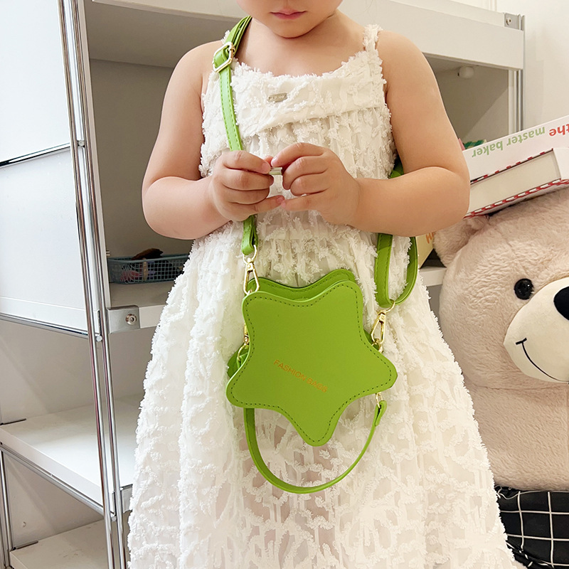 Bolso de estrella coreano para niñas, personalidad encantadora, bolso de hombro simple, bolso de hombro para padres e hijos