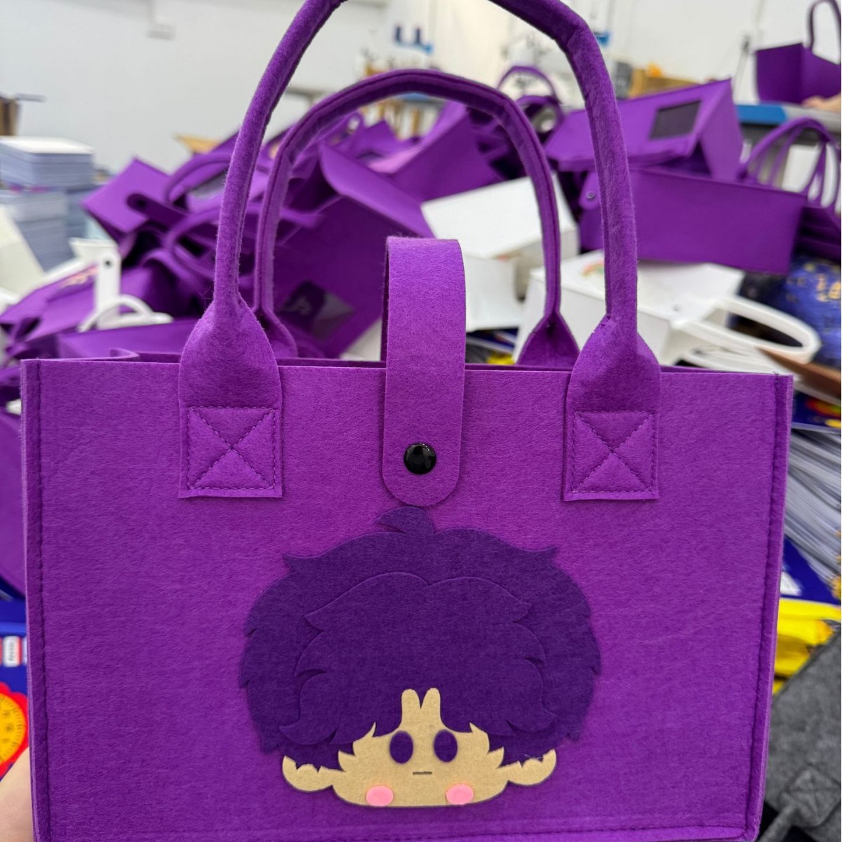 二次元恋与深空毛毡包人物卡通动漫立体托特包pvc开窗吧唧痛包