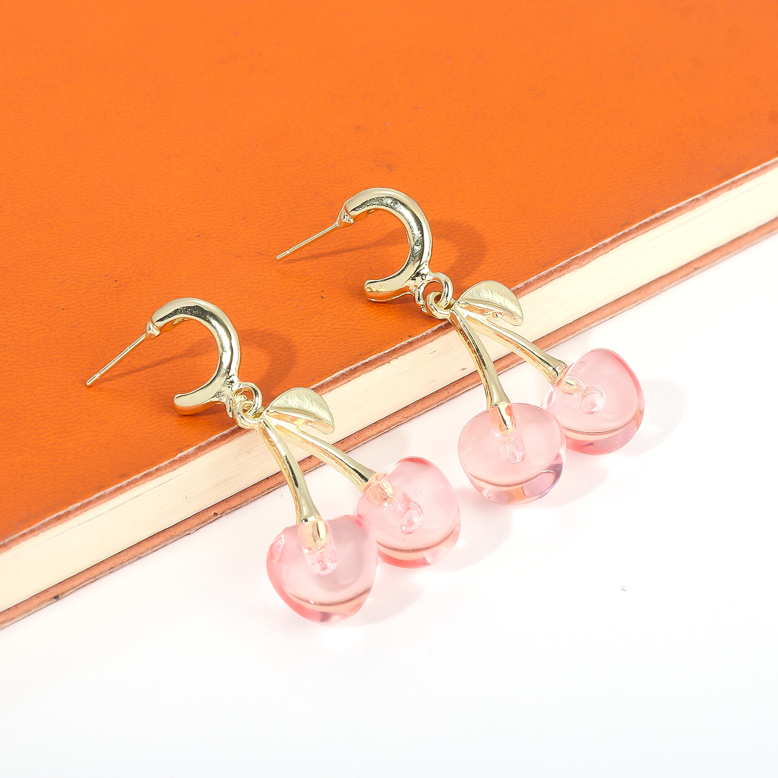 16g Weight Alloy Ear Needle Material Drop Earrings Classification 1 Pair Quantity Casual, Daily Occasion Zinc alloy Material Cherry Pattern Women's Gender Sweet Style 1 Pair Sweet Cherry Zinc Alloy Drop Earrings 19