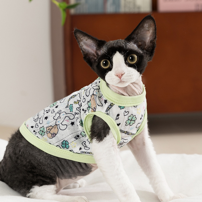 Hellokitty marca compartida para gatos adultos gatitos transpirables primavera y verano chaleco para perros de malla fina ropa para gatos