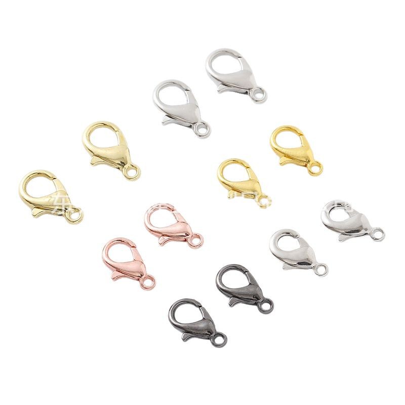 卸売りDIYアクセサリー部品亜鉛合金302ロブスターバックル12mmアクセサリーバックルネックレスハンドチェーンバックル100|undefined