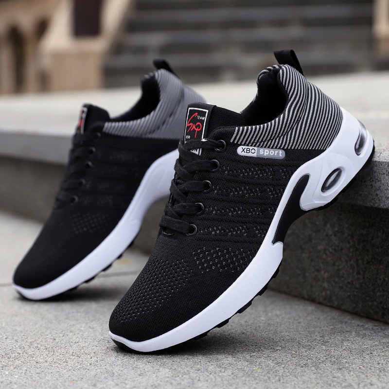 Zapatos de moda masculinos 2025 primavera nuevo tamaño transfronterizo aire cojín malla zapatos deportivos transpirables zapatos de hombre zapatillas