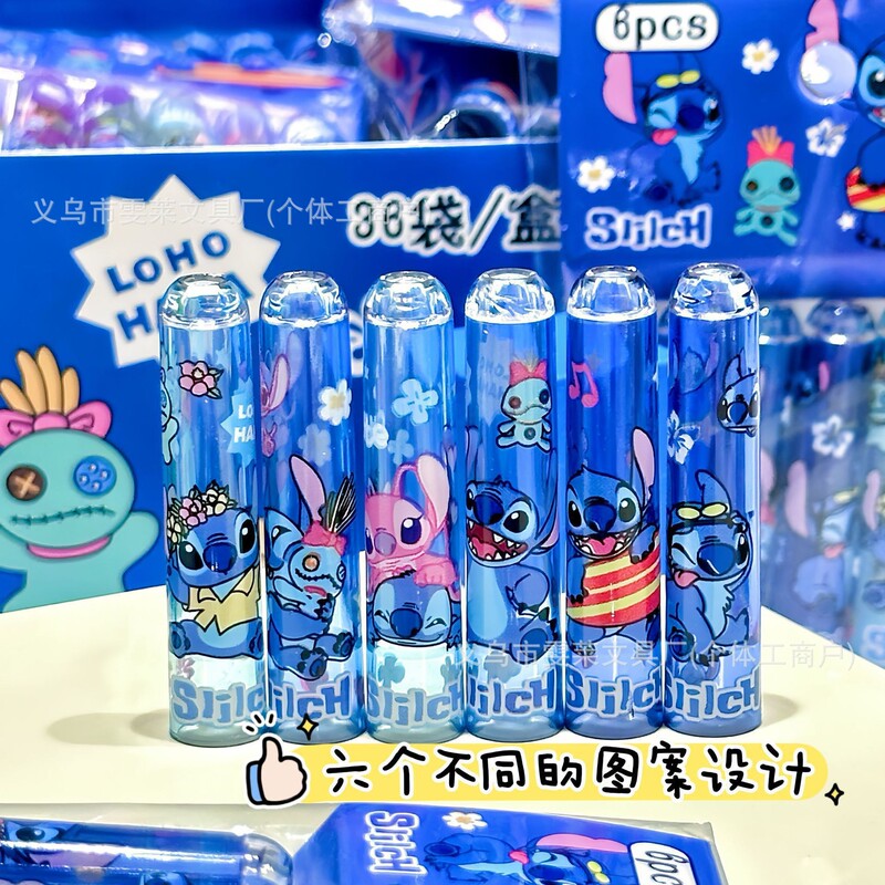Lilo and Stitch Pencil Cap Cartoon Cute Stitch Pencil Protector Student Safety Pen Tip Extender Wholesale