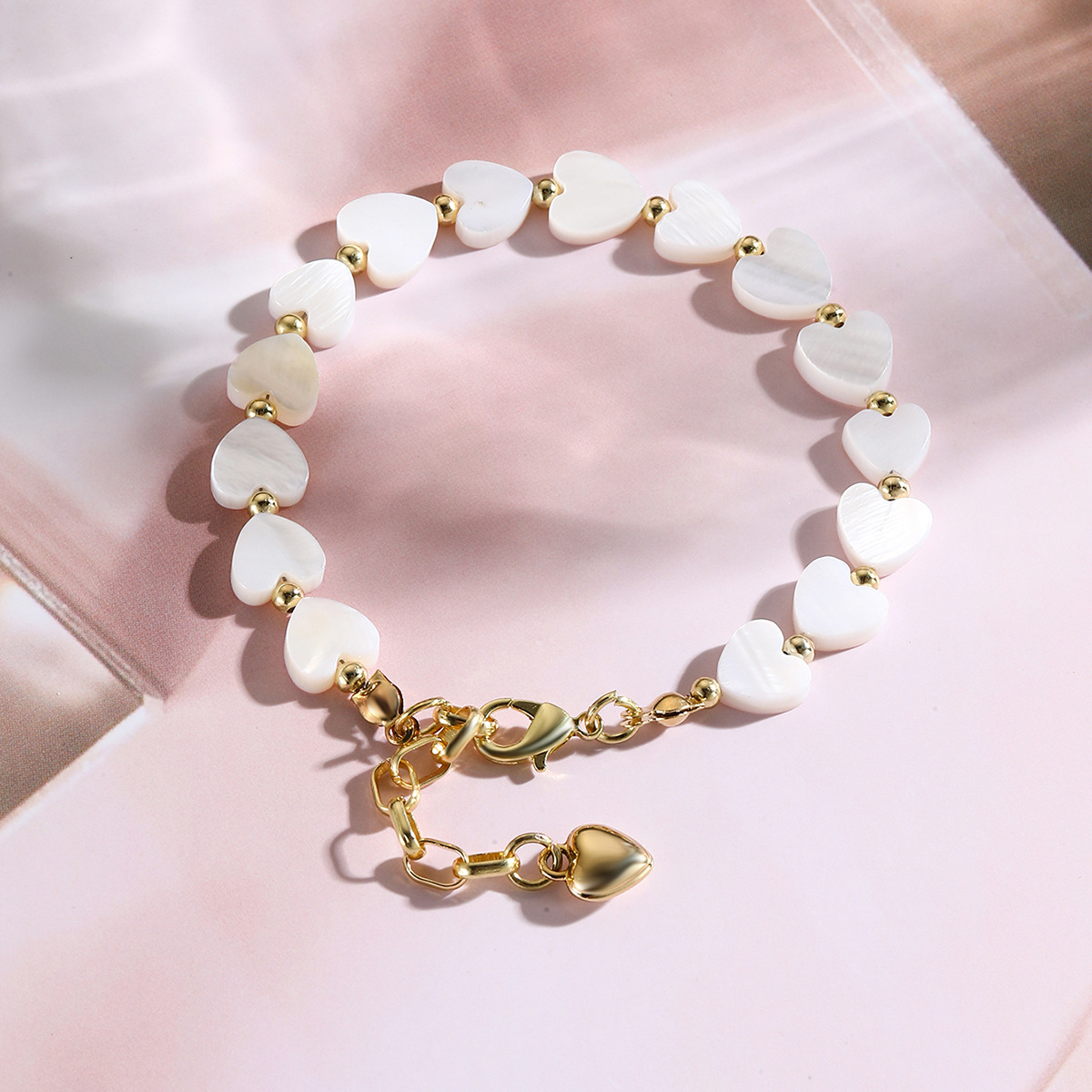 Shell Beaded Bracelet Colourful Seaside Summer Jewellery_voghion.com