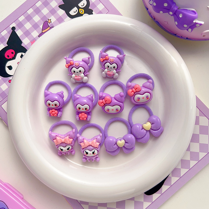 Anillo de cabello para niños Kulomi niñas bebés Sanli Anillo de cabello para dedo niñas de alta elasticidad no lesionar banda de goma
