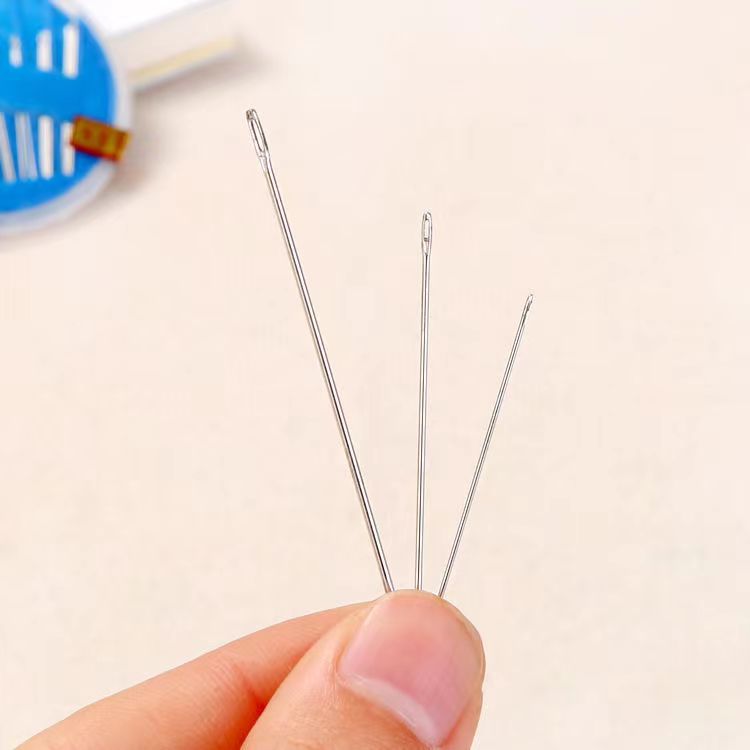 Fabricante al por mayor herramientas diy diarias en el hogar aguja de sutura manual aguja de disco aguja caja de aguja multicolor al por mayor