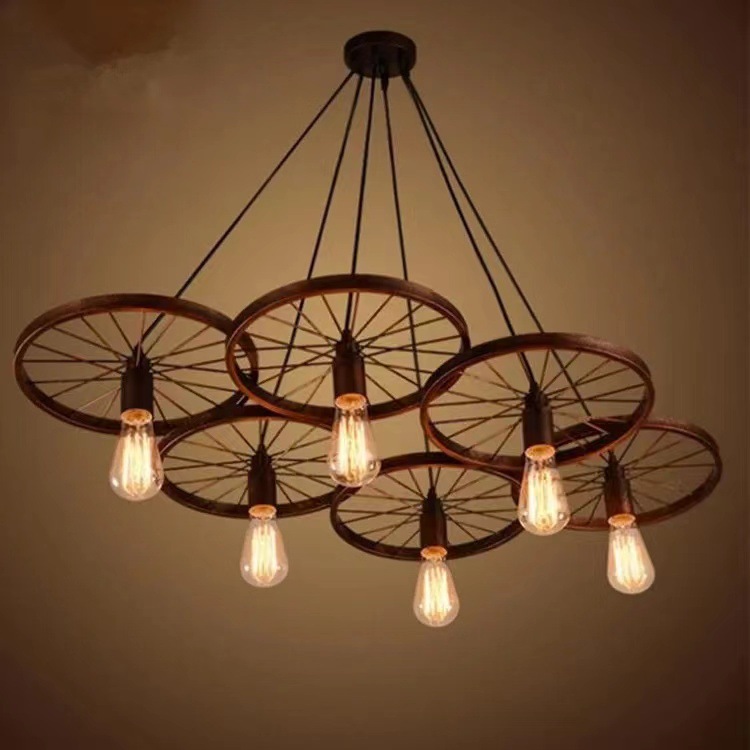 Lámpara de viento industrial loft creativo restaurante bar bar de hierro forjado café en línea retro retro retro lujo lujo lujoso
