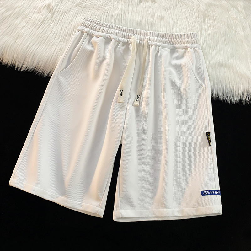 Pantalones casuales de estilo de Hong Kong, pantalones cortos para parejas masculinas, pantalones de tendencia sueltos, pantalones de tendencia de verano, pantalones de moda simples, deportivo