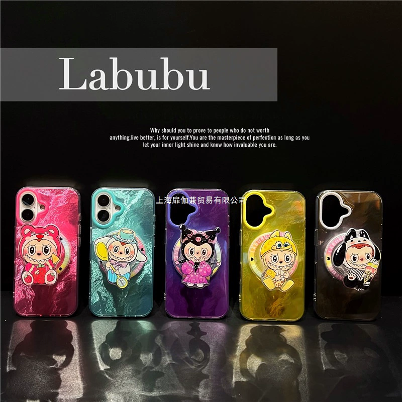 Чехол для iPhone 16 и Apple 14, новая модель, с градиентным рисунком из размазанной фольги, магнитная присоска MagSafe.