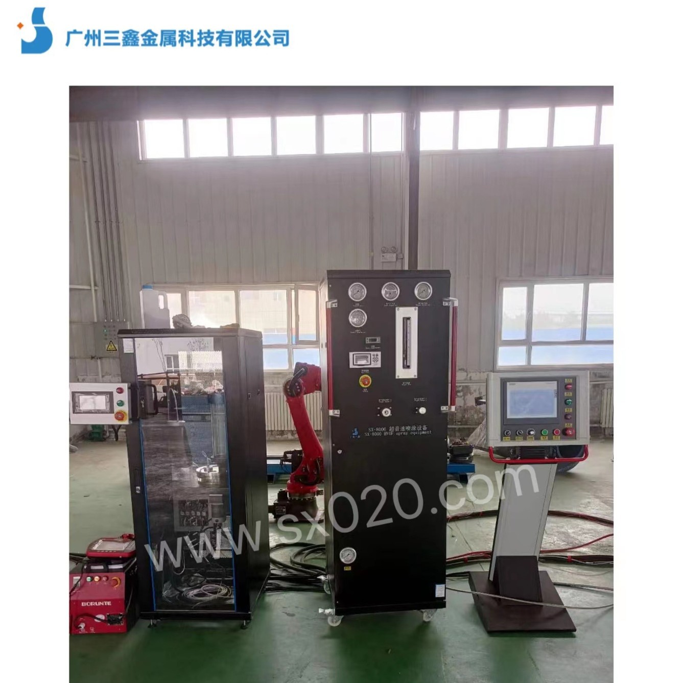 SX-8000燃油超音速设备在新疆阀门厂使用现场