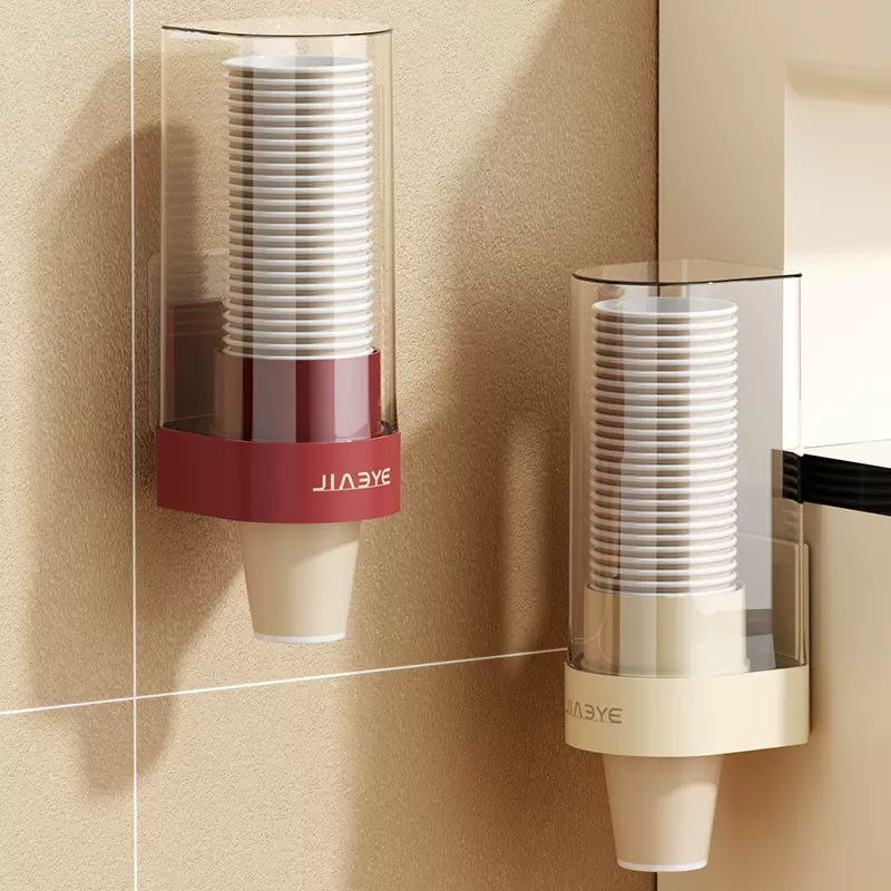 一次性杯子取杯器壁挂式置物架吧台饮水机水杯收纳盒纸杯架取杯架