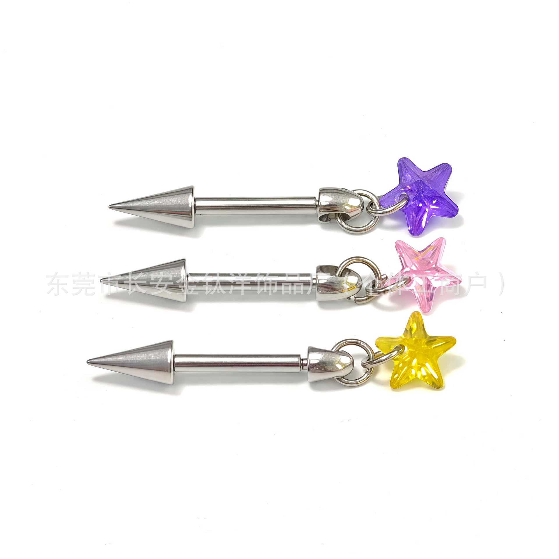 Labret piercing jewelry detail image