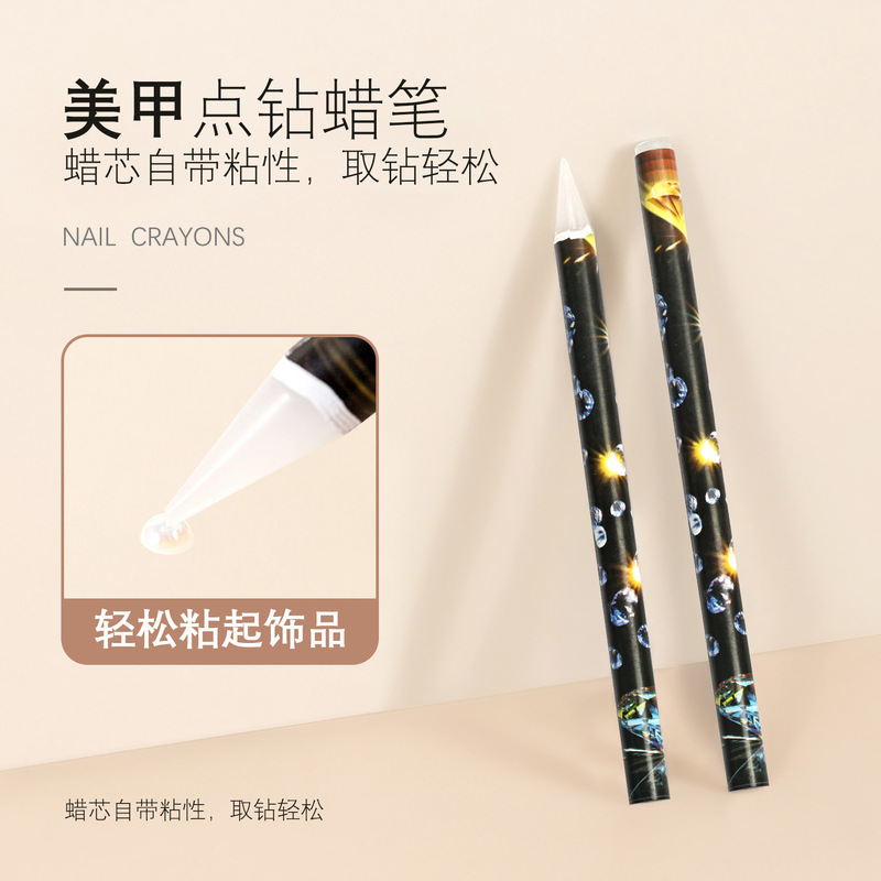 Nail Art Rhinestone Pen, Rhinestone Picker, Rhinestone Crayon, Nail Decoration Diamond Pen, Small Jewelry Dotting Pen, Self-Adhesive Rhinestone Picker Tool Nail Art Rhinestone Pen, Rhinestone Picker, Rhinestone Crayon, Nail Decoration Diamond Pen, Small Jewelry Dotting Pen, Self-Adhesive Rhinestone Picker Tool