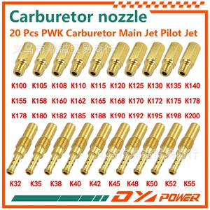 20 ədəd karbürator yanacaq injektor əsas jet pilot jetləri Pwk Pe Pwm Ksr üçün