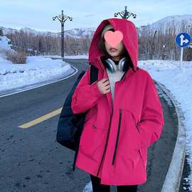 W0T春秋季外套男女款冲锋衣爆小个子夹克登山服