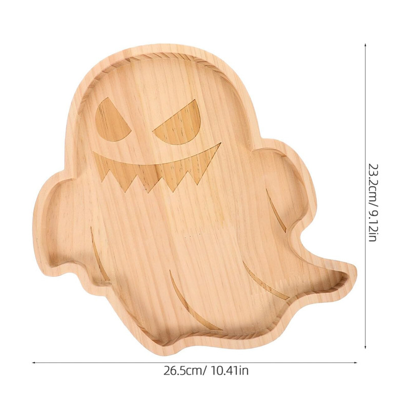 bandeja de bambú creativa de dulces de forma extraña bandeja de bocadillos fiesta de cumpleaños regalo de Pascua bambú y madera snack bandeja de desayuno