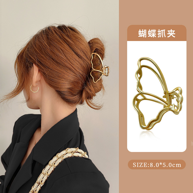 Nueva pinza de agarre, pinza para el cabello, parte posterior de la cabeza, celebridad de Internet, 2025, temperamento, pinza para el cabello, pinza para el cabello, tocado, clip para tiburón femenino