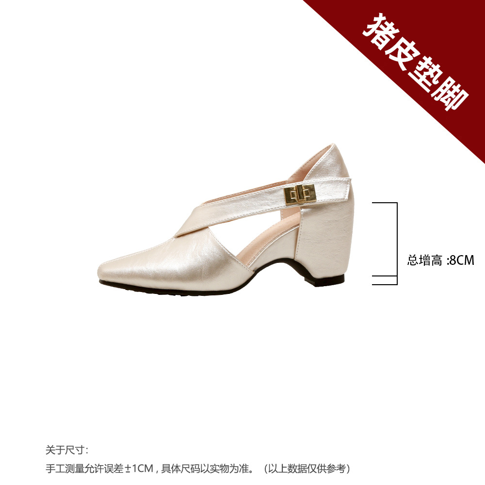 Champagne color [invisible height increase of 8cm]