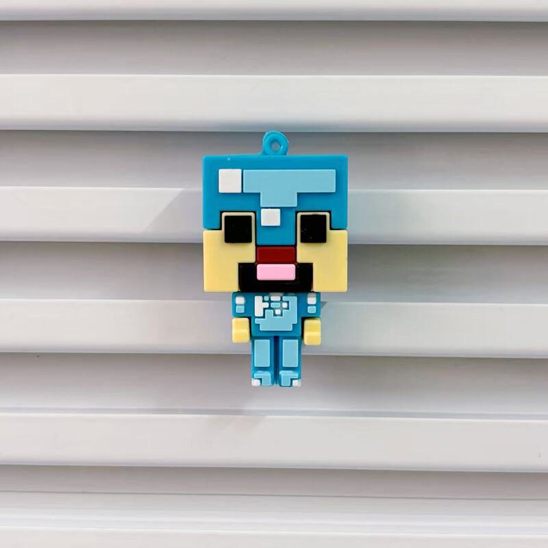 クリエイティブな売れ筋の Minecraft 周辺機器 Minecraft キーホルダー スクールバッグ ペンダント 漫画バッグ ペンダント 人形|undefined