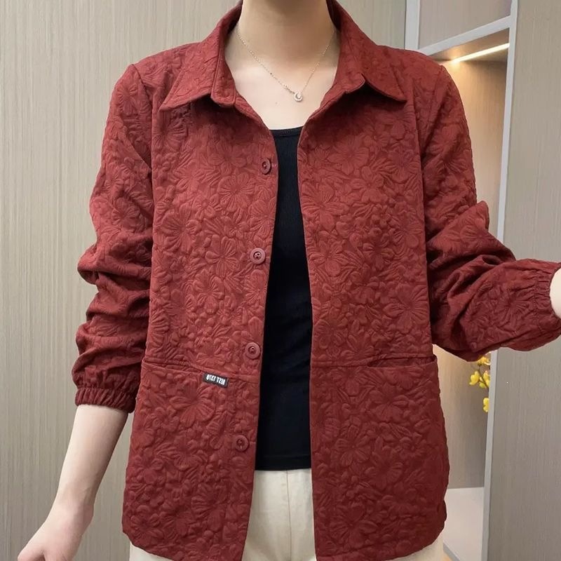 Scissors Stone High-End Mother's Outfit Temperament Casual Short Jacket Women's Spring and Autumn New Fashionable Versatile Petite Clip