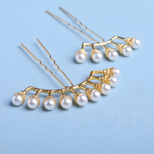 Ancient style hairpin pearl row hairpin Internet celebrity Hanfu hair accessories super fairy ancient costume headwear ancient style hairpin hairpin hair accessories