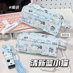 可爱高颜值围巾小猫多层痛包笔袋文具大容量学生百搭少女心ins铅