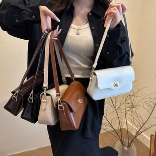 Wholesale High-End Texture Handheld Small Square Bag Women's Bag 2025 Summer New Fashion Lock Shoulder Bag Commuter Crossbody Bag