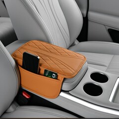 Y型クロスボーダー専用自動車手すり箱マット多機能収納袋皮革車載中央手すり保護マット