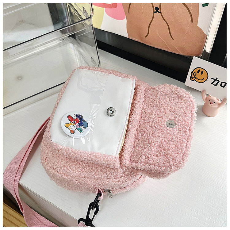 2022 Autumn and winter Edition Japanese cute plush bear bag, new Instagram cartoon student crossbody bag and single-shoulder bag undefined