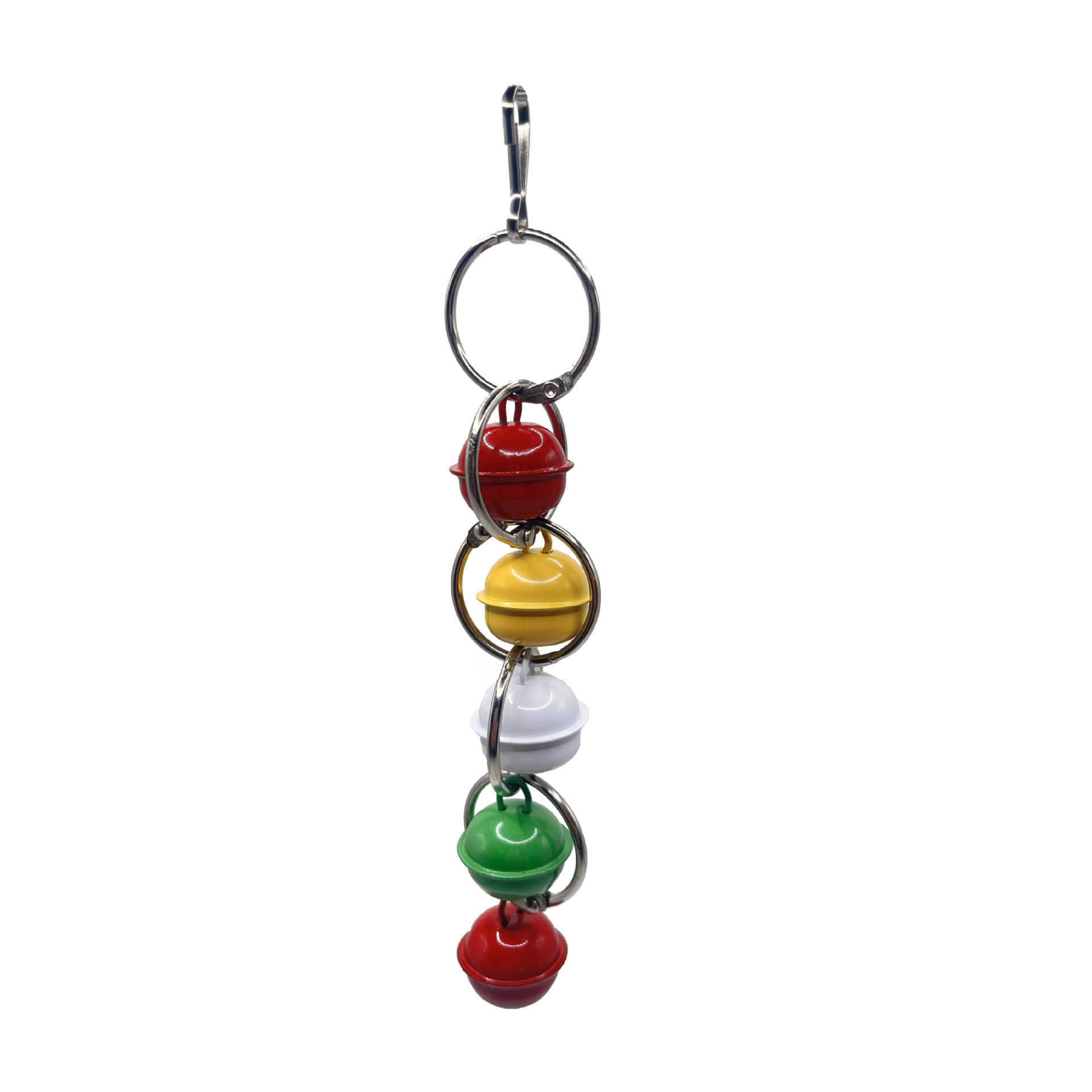 Nuevo juguete de pájaro con tema de Navidad transfronterizo, campana de loro, cuerda de pájaro con mordida, cuerda de sonido, accesorios de jaula de pájaro colgante