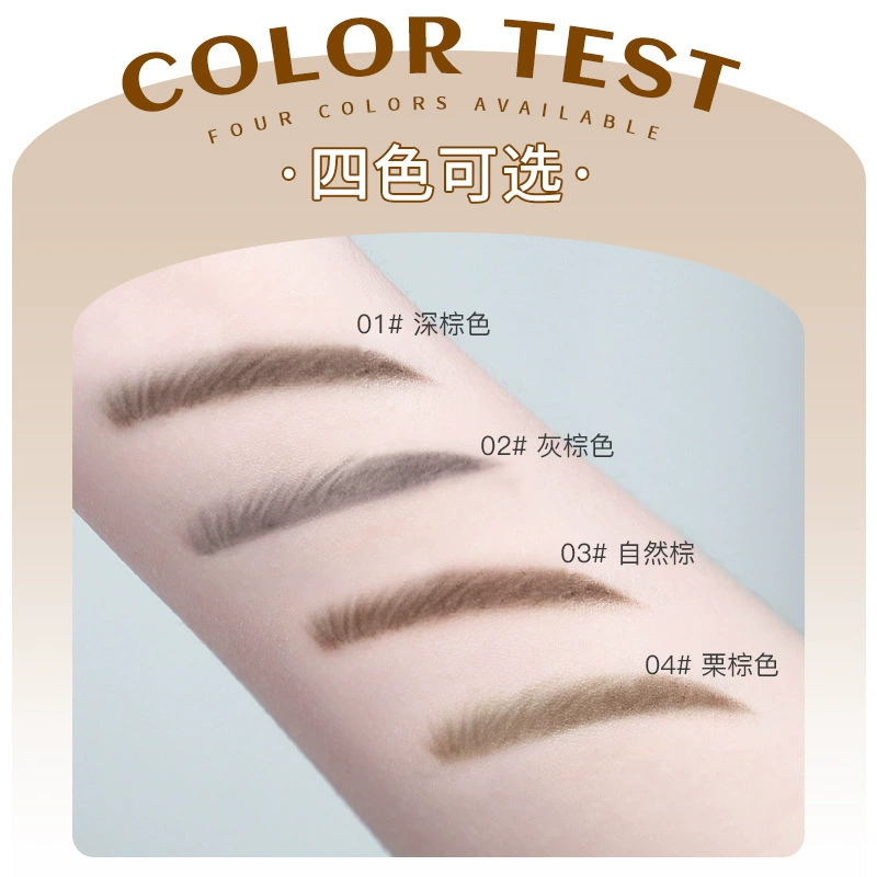 Makeup primer, sculpting three dimensional waterproof double-sided eyebrow pencil